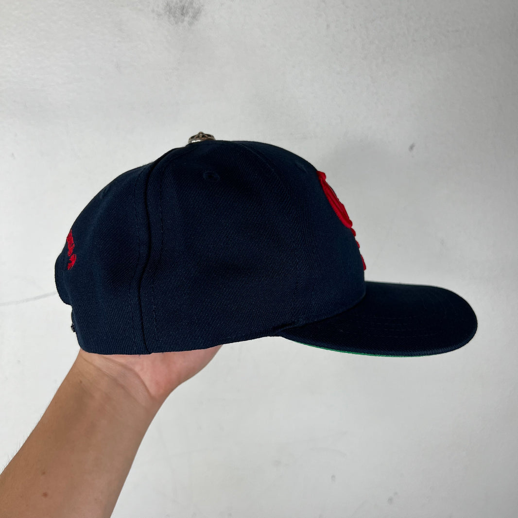 Chrome Hearts Blue/Red CH Snapback Hat