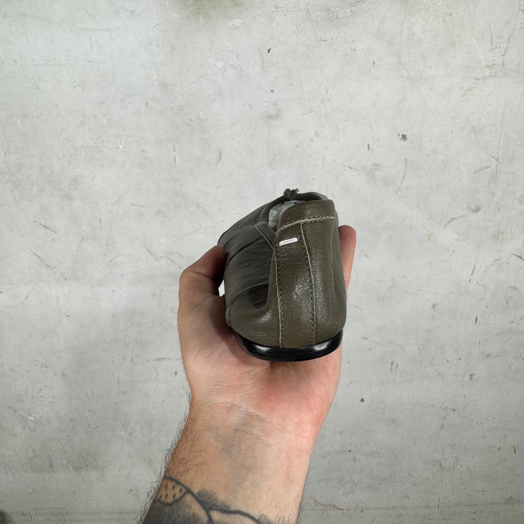 Margiela Olive Tabi Flats DS