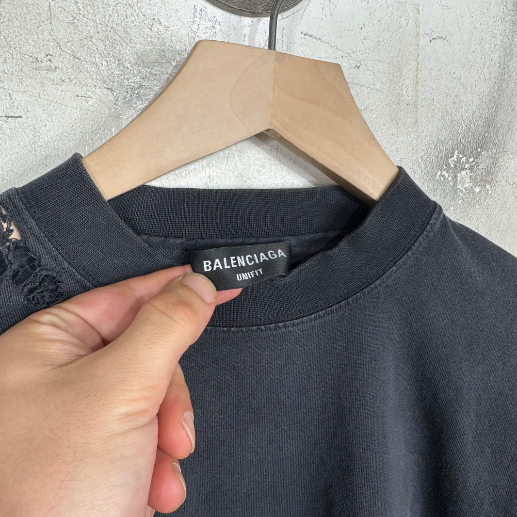 Balenciaga Distressed 3B Layered T-Shirt