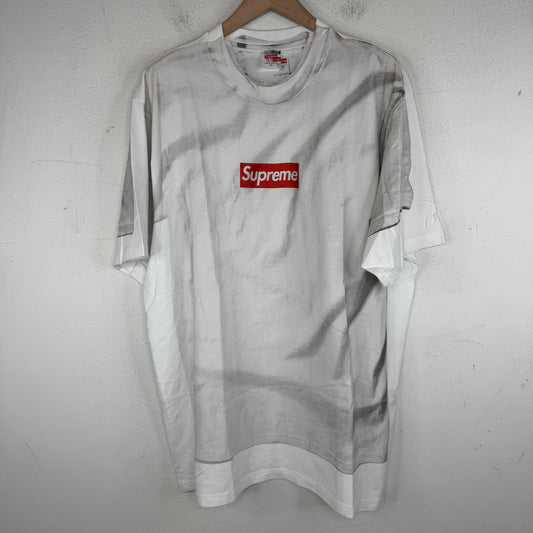 Supreme MM6 White Box Logo T-Shirt