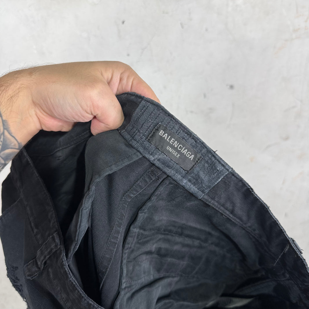 Balenciaga Painter Distressed Convertible Cargos