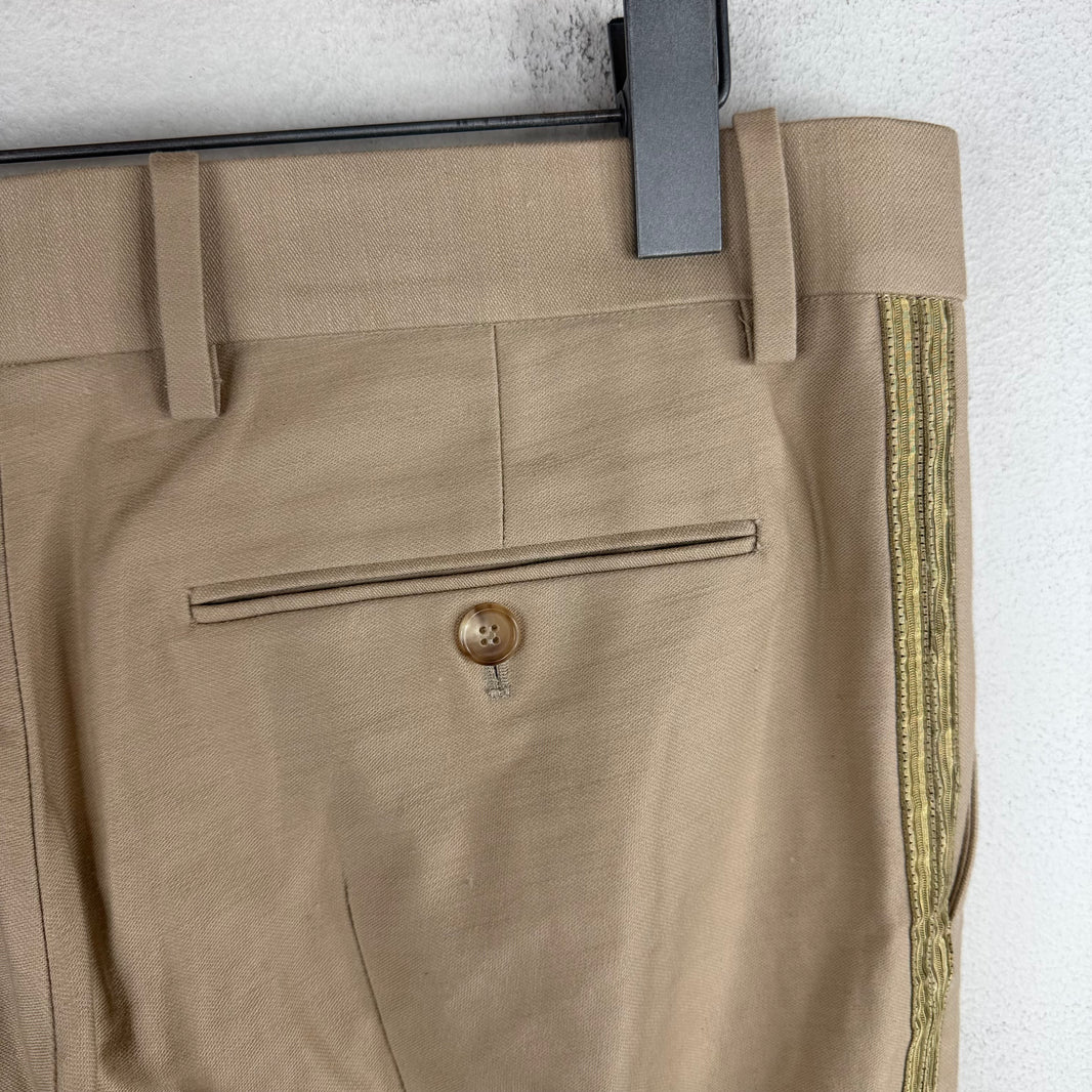 Balmain Gold Stripe Chinos