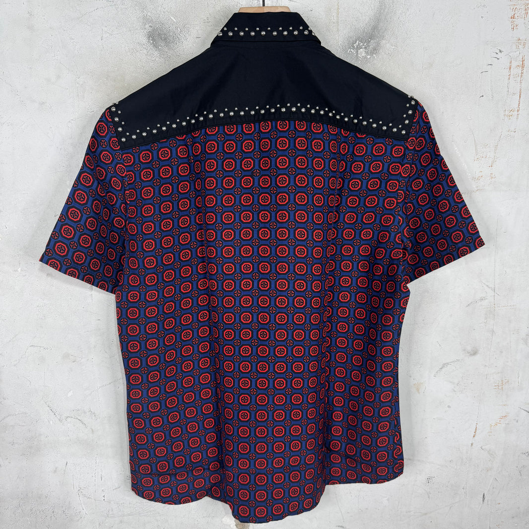 Prada Studded Paneled Shirt