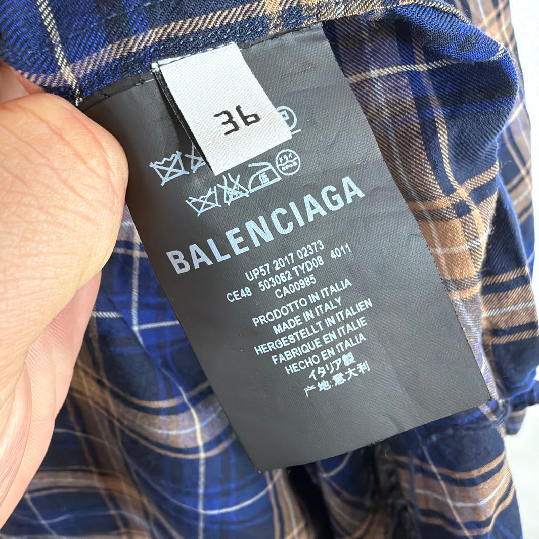Balenciaga Plaid Medallion Shirt