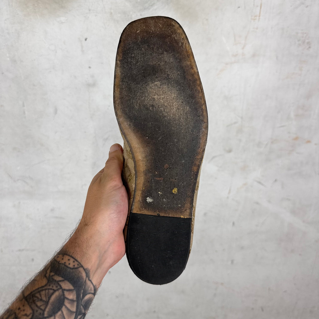 Gucci Canvas Monogram Ragazzo Mules