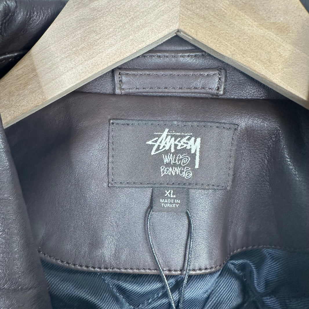 Stussy X Wales Bonner Leather Jacket