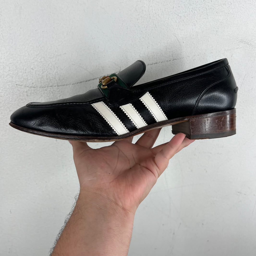 Gucci Adidas Horsebit Loafers