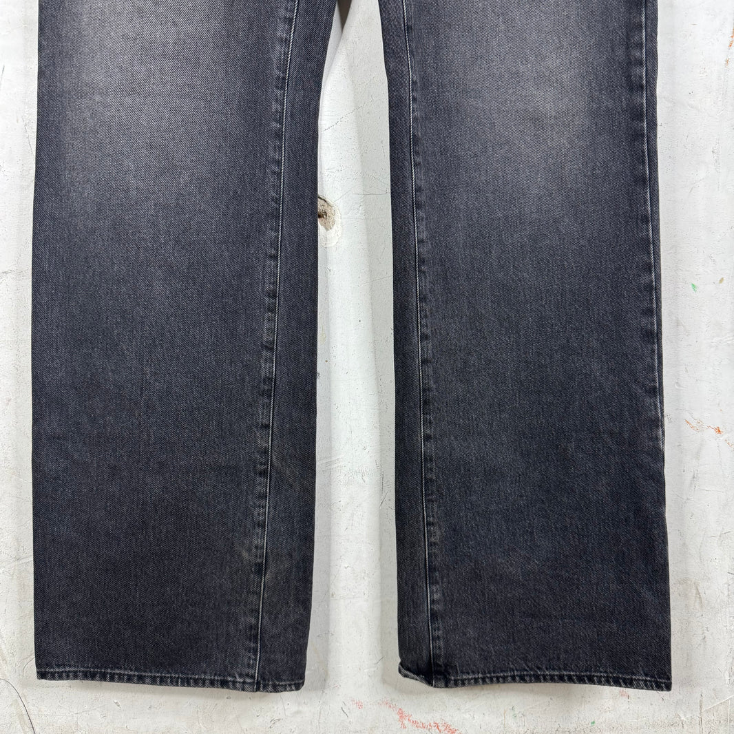 Gucci Washed Black Horsebit Jeans