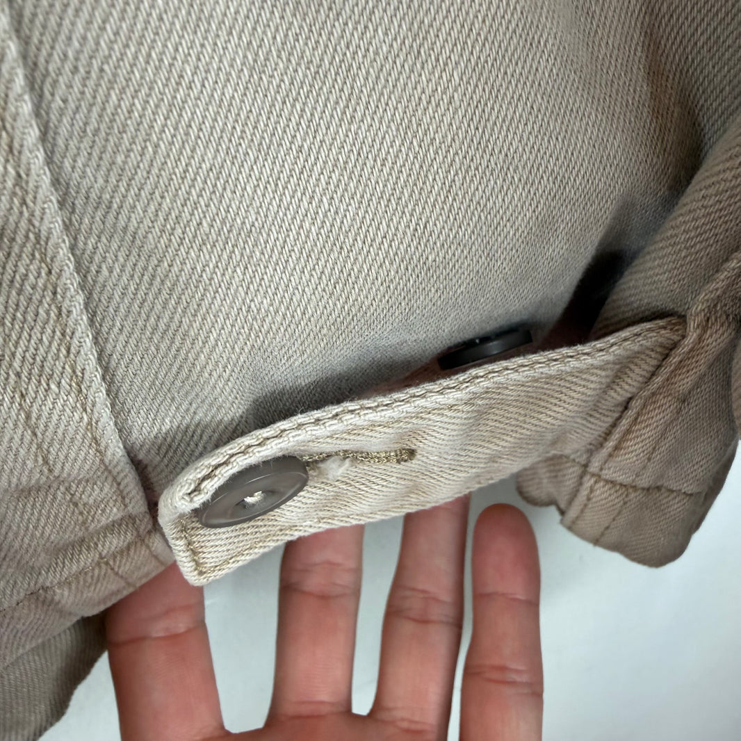 Lemaire Beige Button Up Chore Jacket