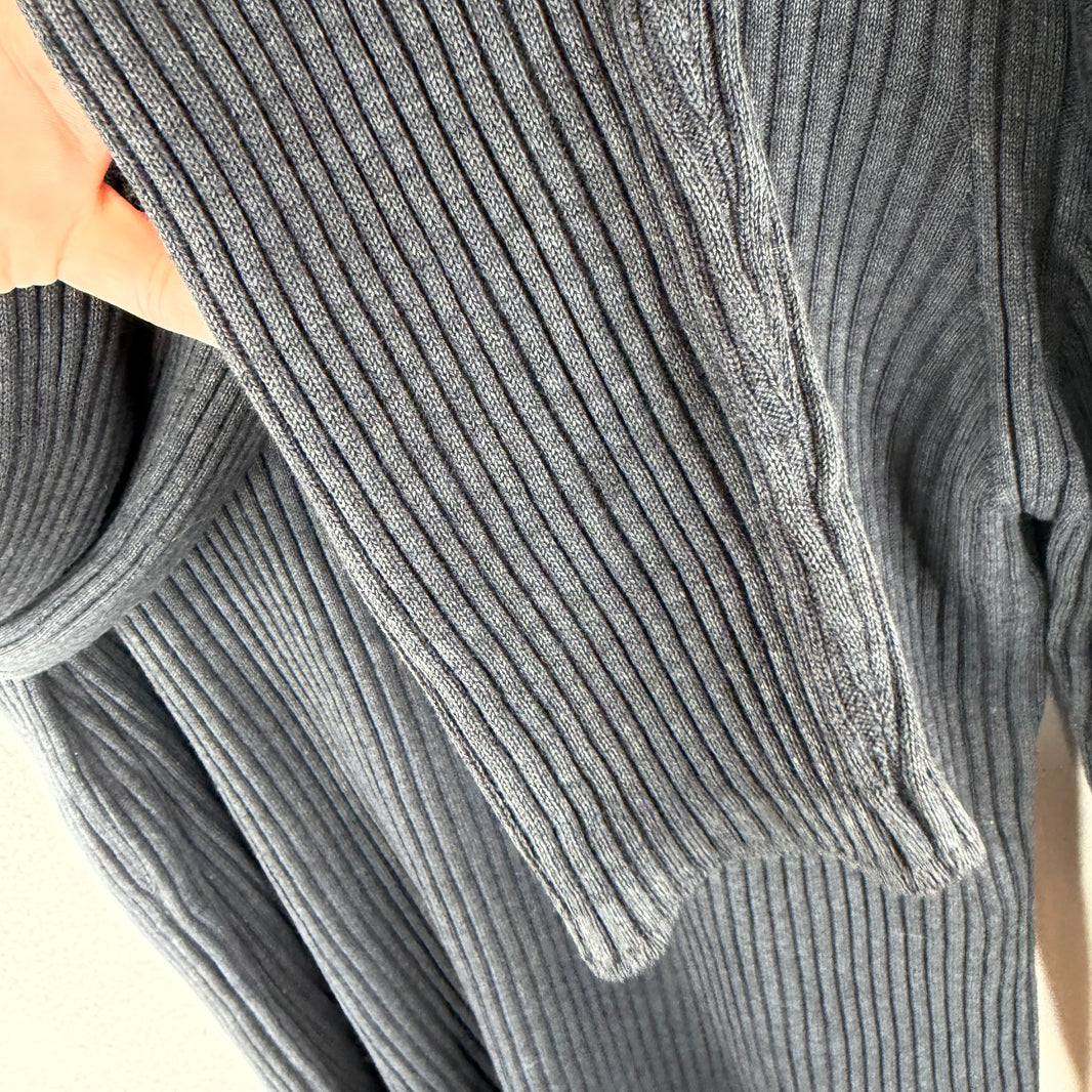 Margiela Shoulder Patched Ribbed Wool Blend Sweater