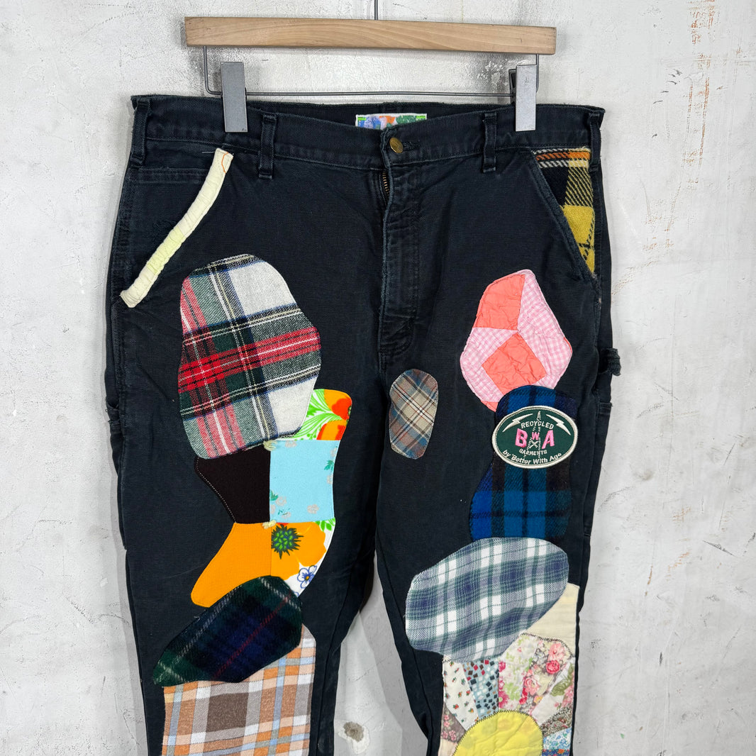 Better With Age Patchwork Carpenter Pants
