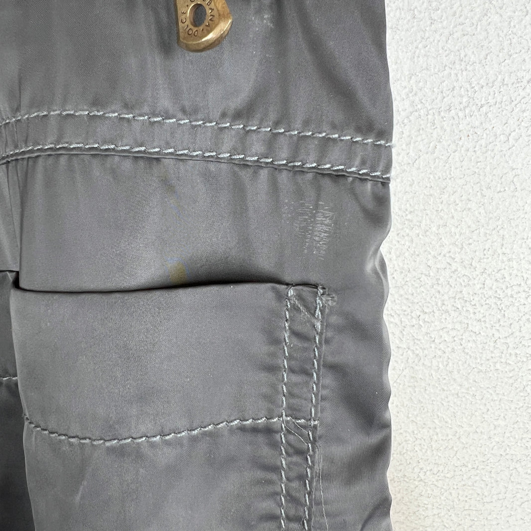 Dolce & Gabbana Grey Polyamide Bondage Pants