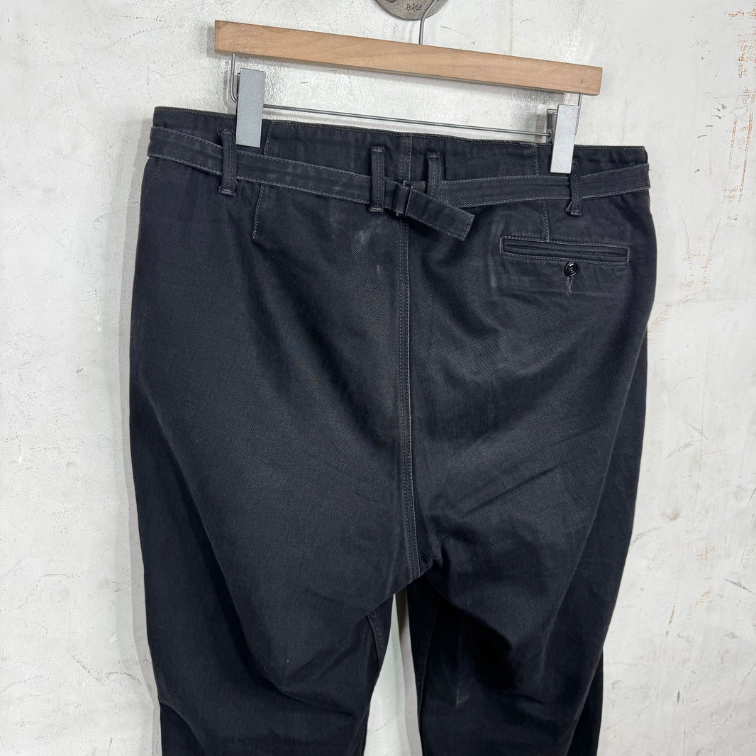 Lemaire Wide Leg Black Jeans