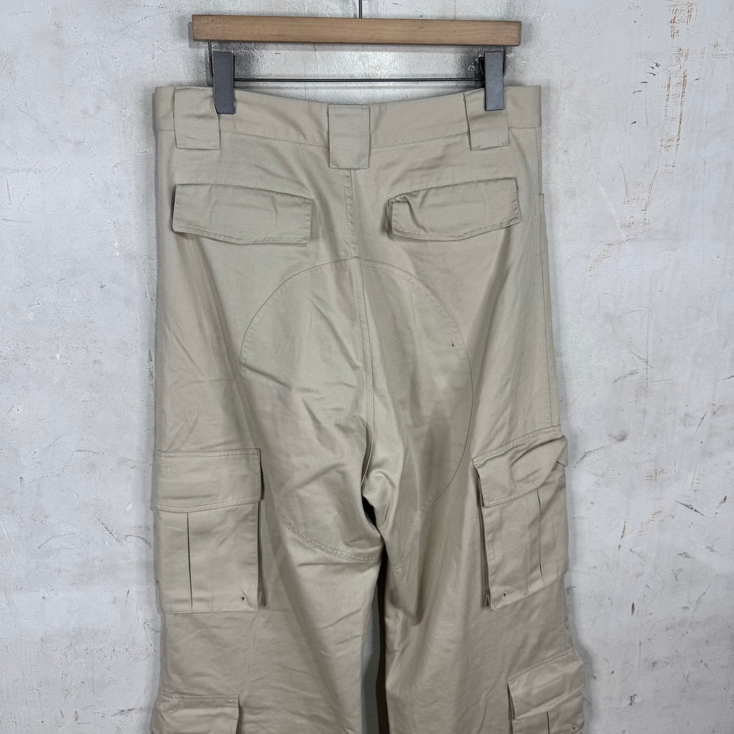 Balenciaga Multi-pocket Tan Cargo Pants