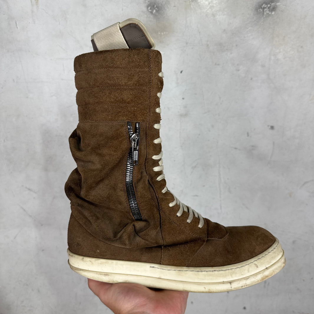 Rick Owens Brown Suede CargoBaskets