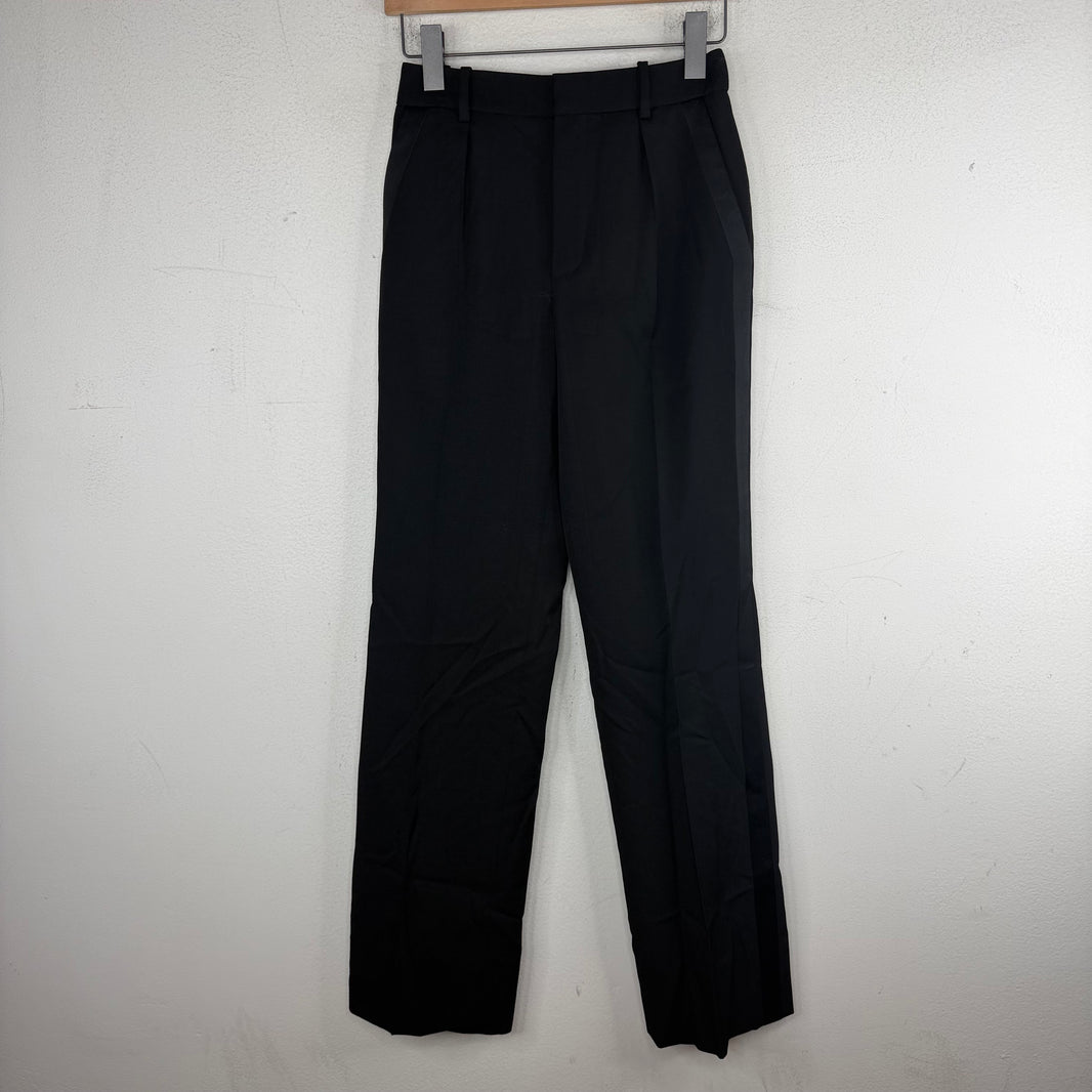 Saint Laurent Black Side Stripe Trousers