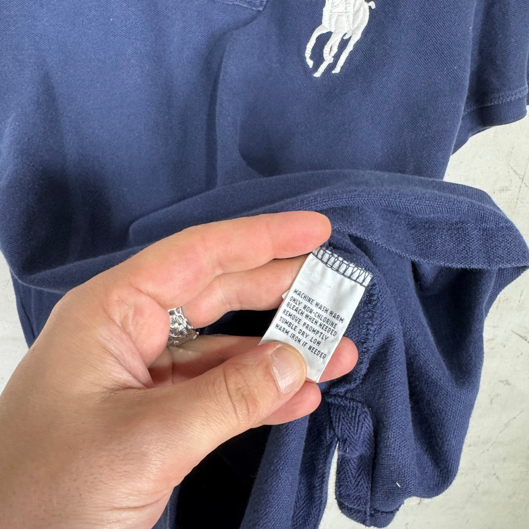 Ralph Lauren Navy White #3 Big Pony Polo