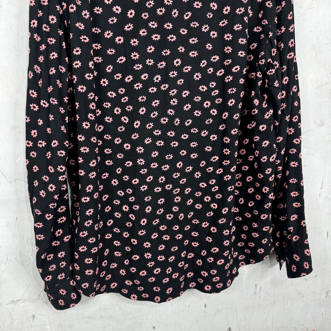 Supreme Pink Daisy Print LS Shirt