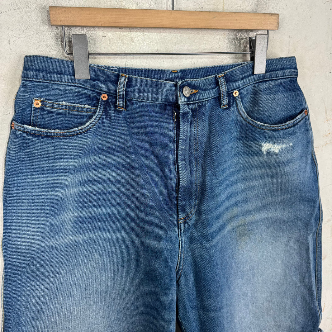 Margiela MM6 Distressed Denim Shorts