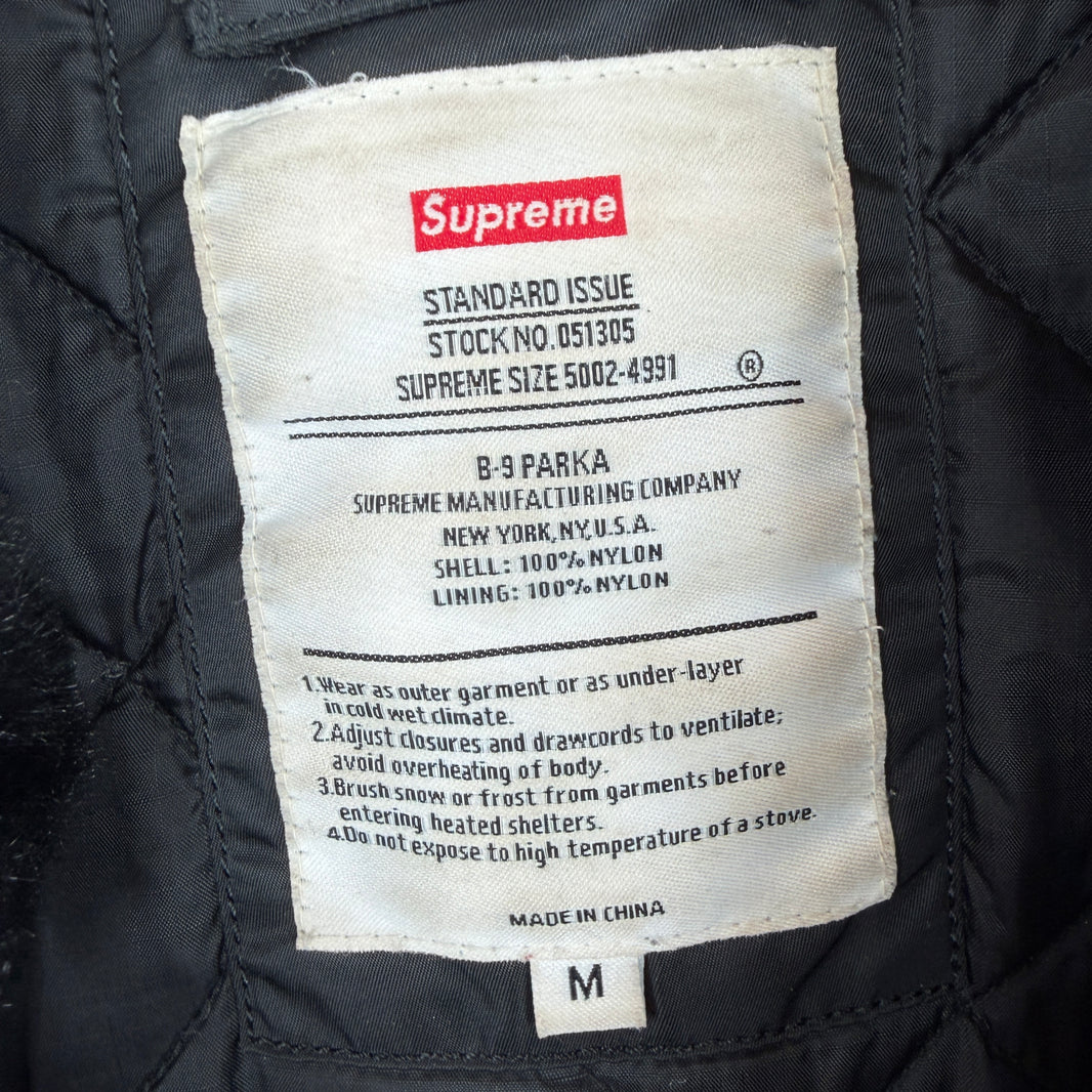 Supreme Black B-9 Nylon Parka Jacket
