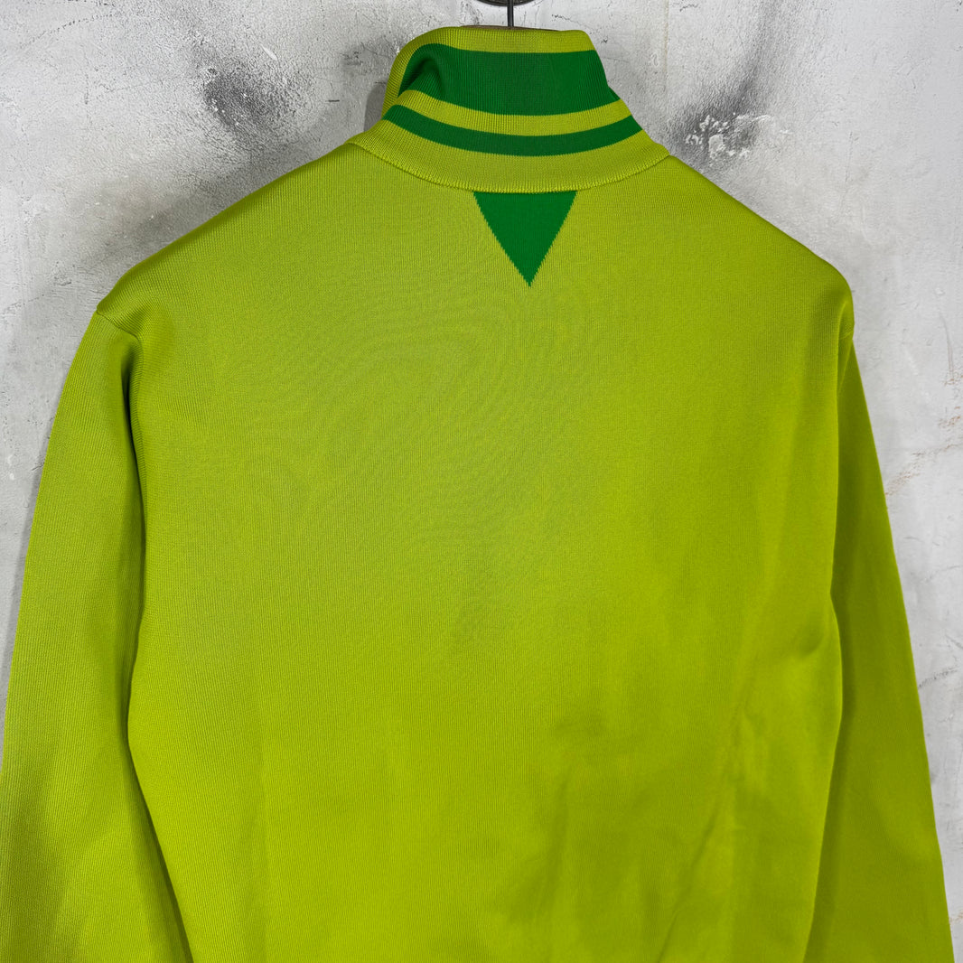 Bottega Veneta Green Shrunken Track Jacket