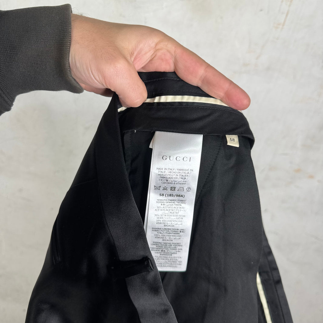 Gucci Black Satin Trousers