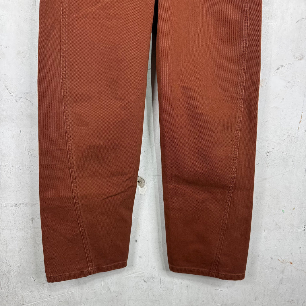 Lemaire Orange Tapered Jeans