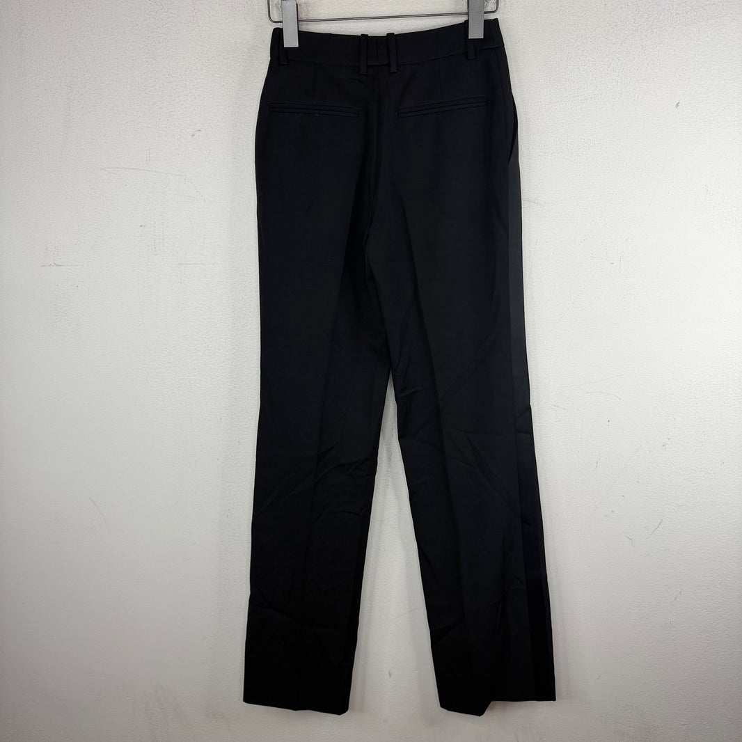 Saint Laurent Black Side Stripe Trousers