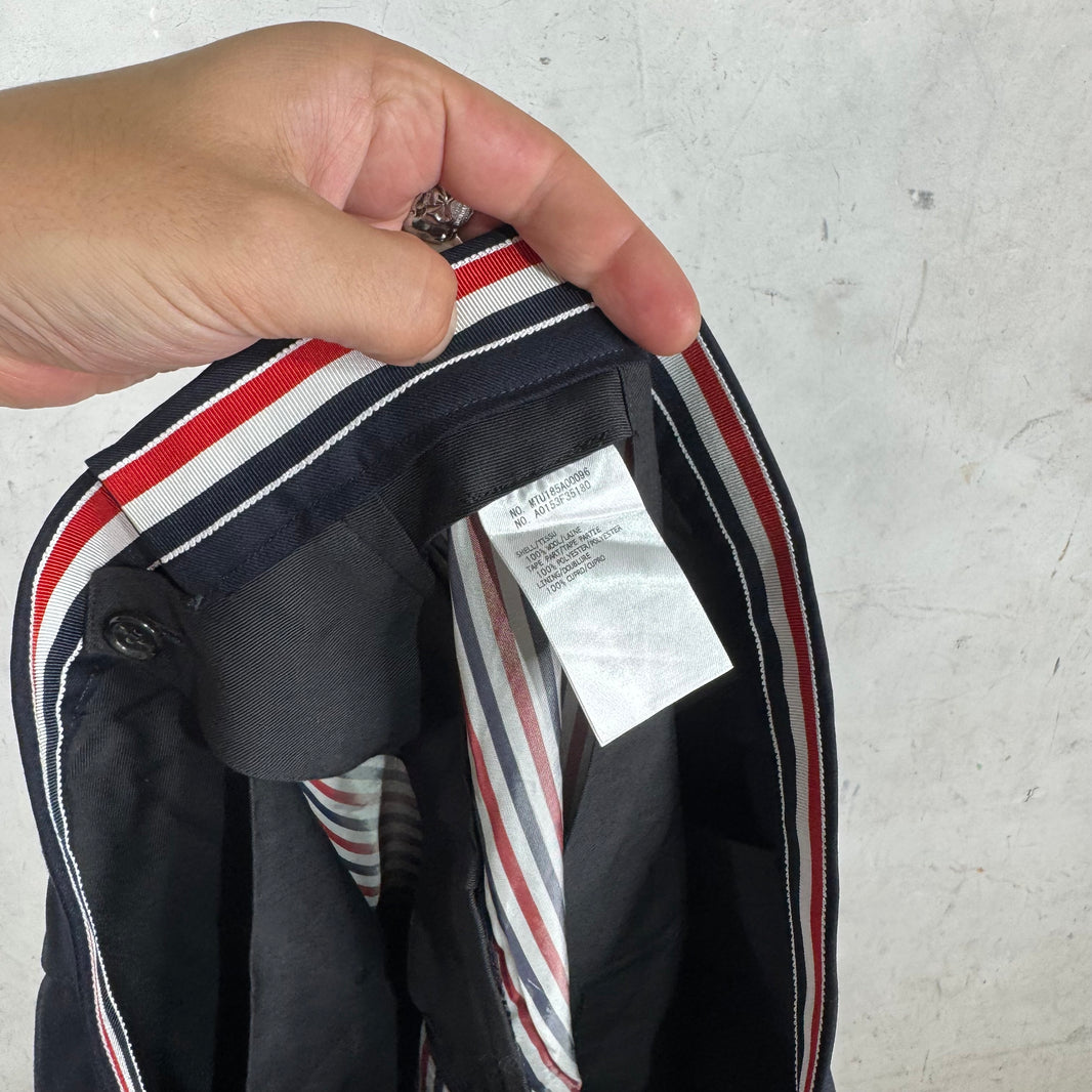 Thom Browne Navy Unconstructed Trousers