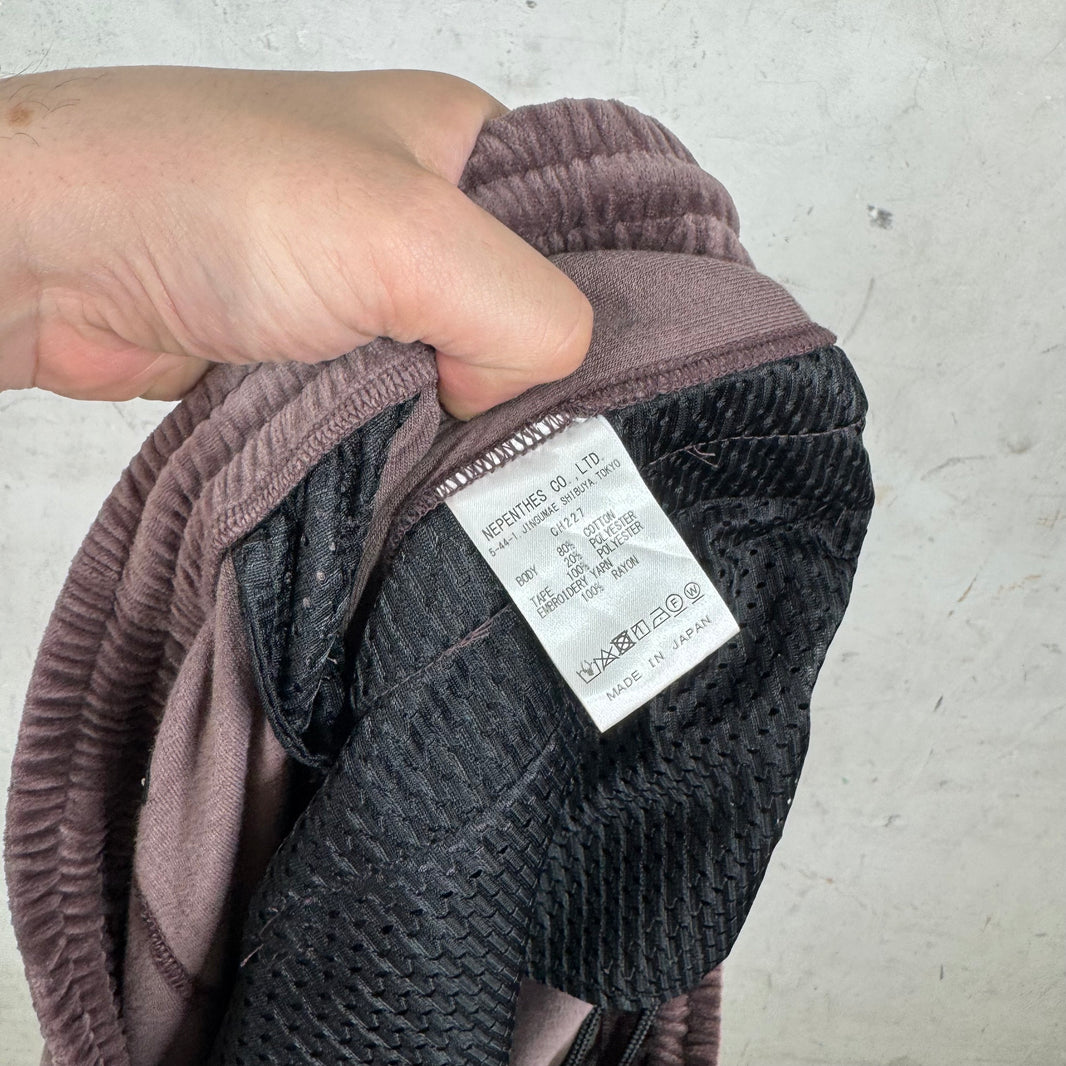 Needles Burgundy Velvet Track Pants