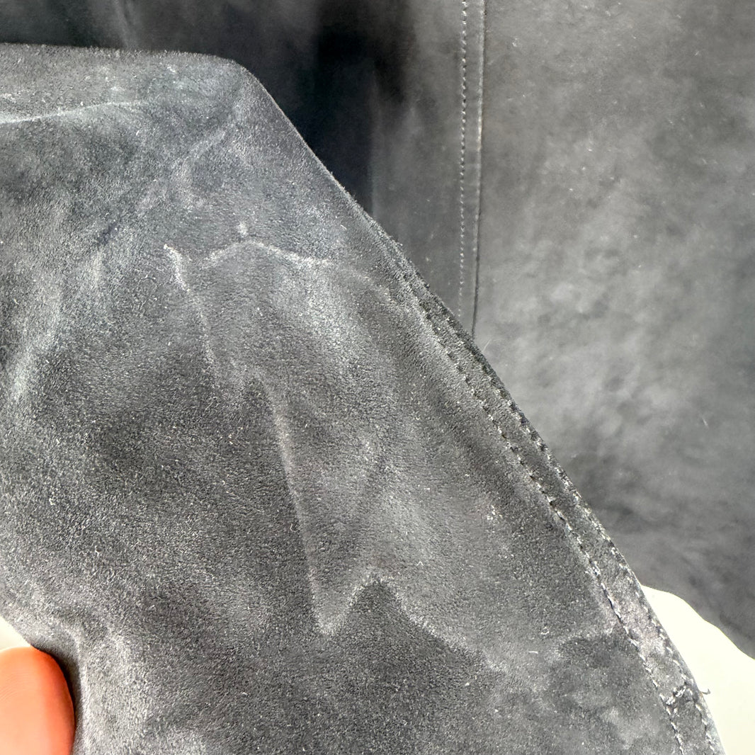 Our Legacy Leather Suede Zip Shirt