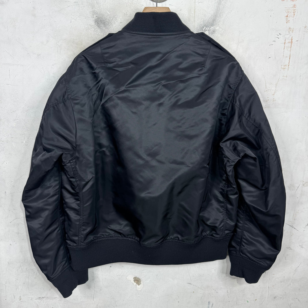 Celine Epaulette Bomber Nylon Jacket