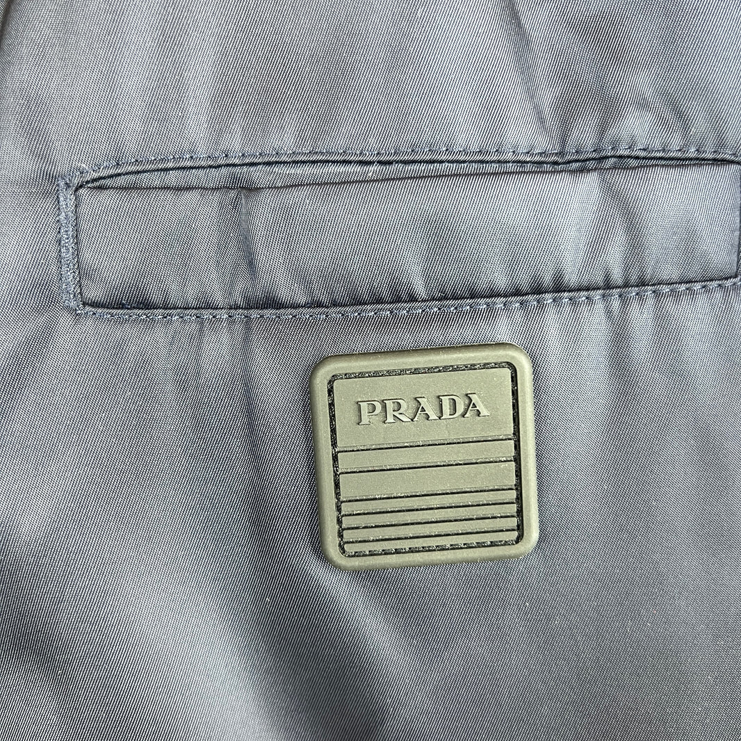 Prada Navy Reversible Bomber Jacket