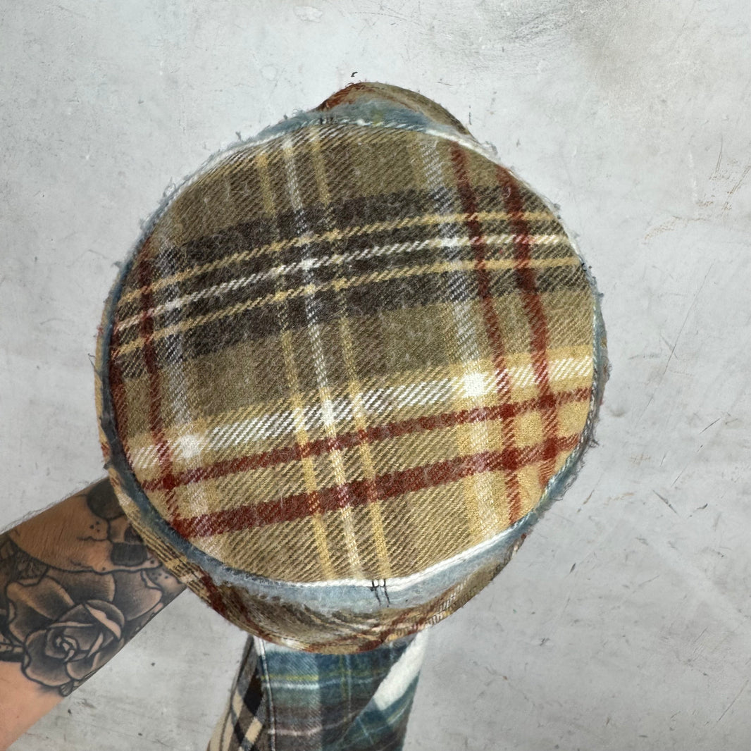 Marine Serre Plaid Scarf Bucket Hat