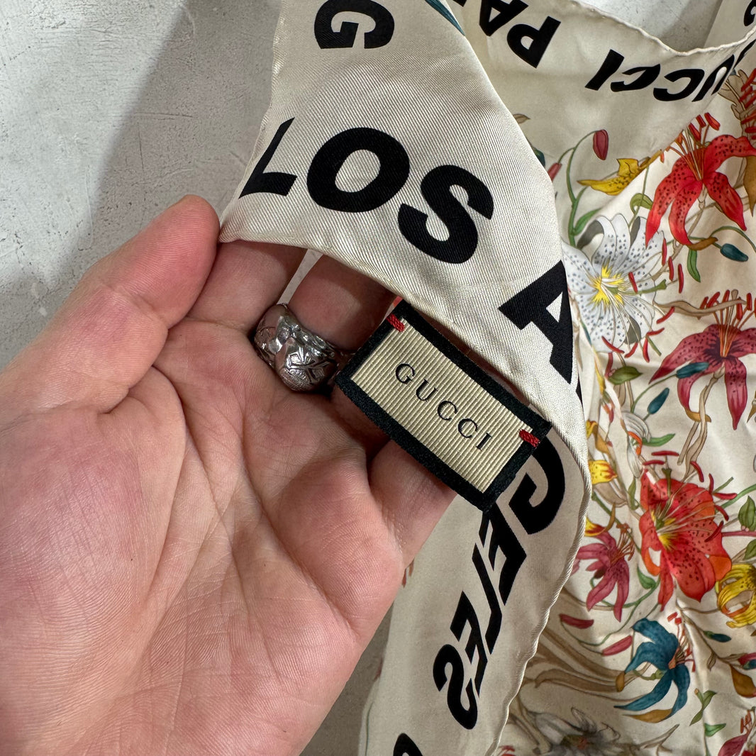 Gucci Floral Silk Bandana