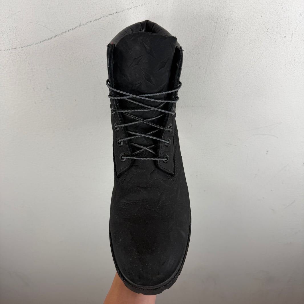 Supreme Timberland Black 6 Inch Diamond Plate Boots