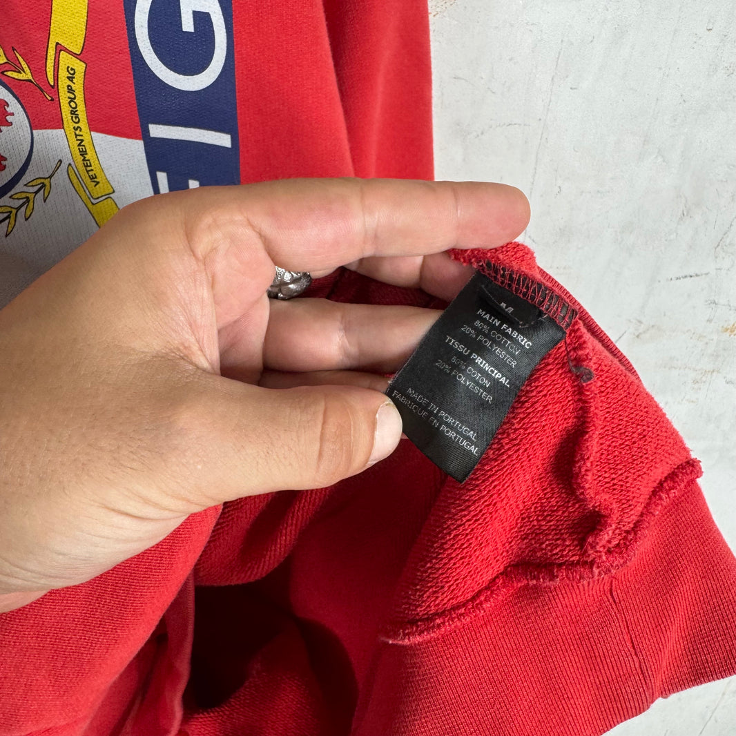 Vetements x Tommy Hilfiger Red Hoodie