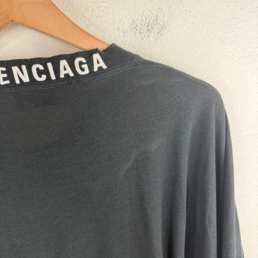 Balenciaga Neck Tab Logo L/S T-Shirt