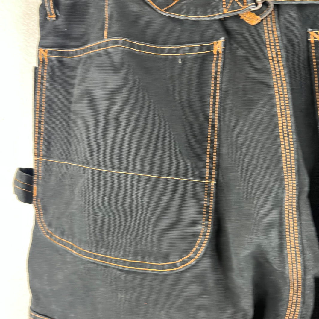 Kapital Double Knee Quilted Black Jeans