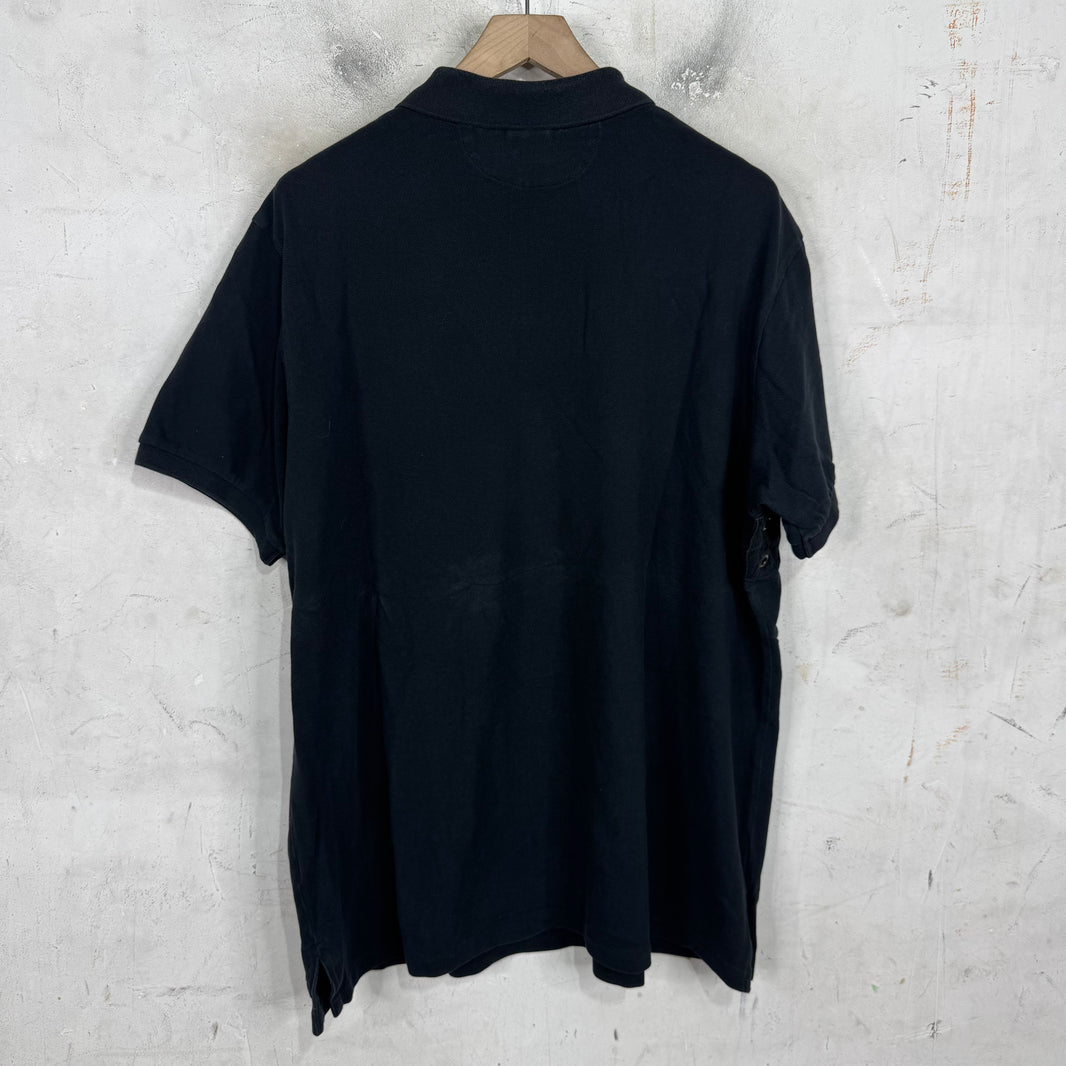 Ralph Lauren Tonal Black Diagnal Pony Polo