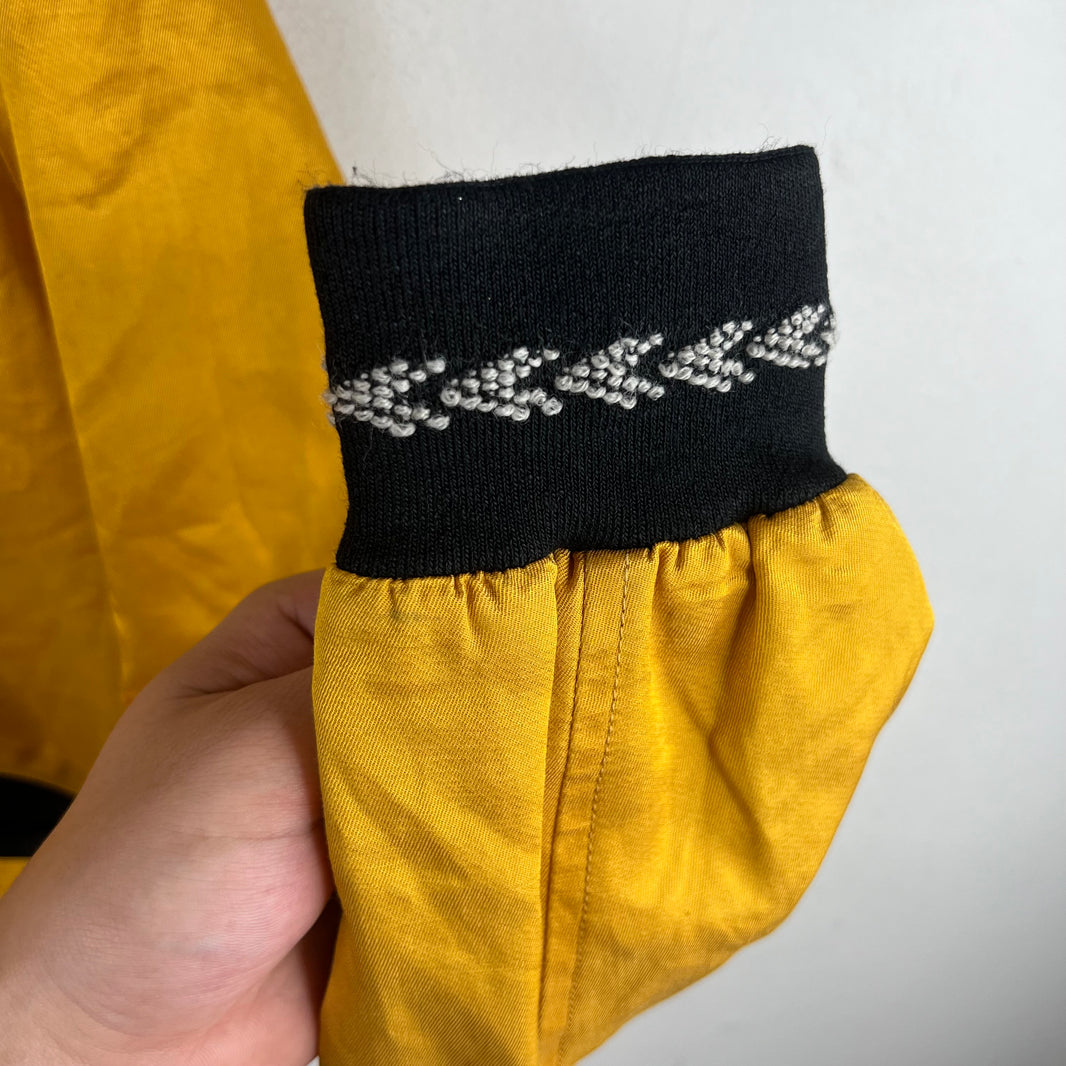 Saint Laurent Yellow Embroidered Teddy Jacket