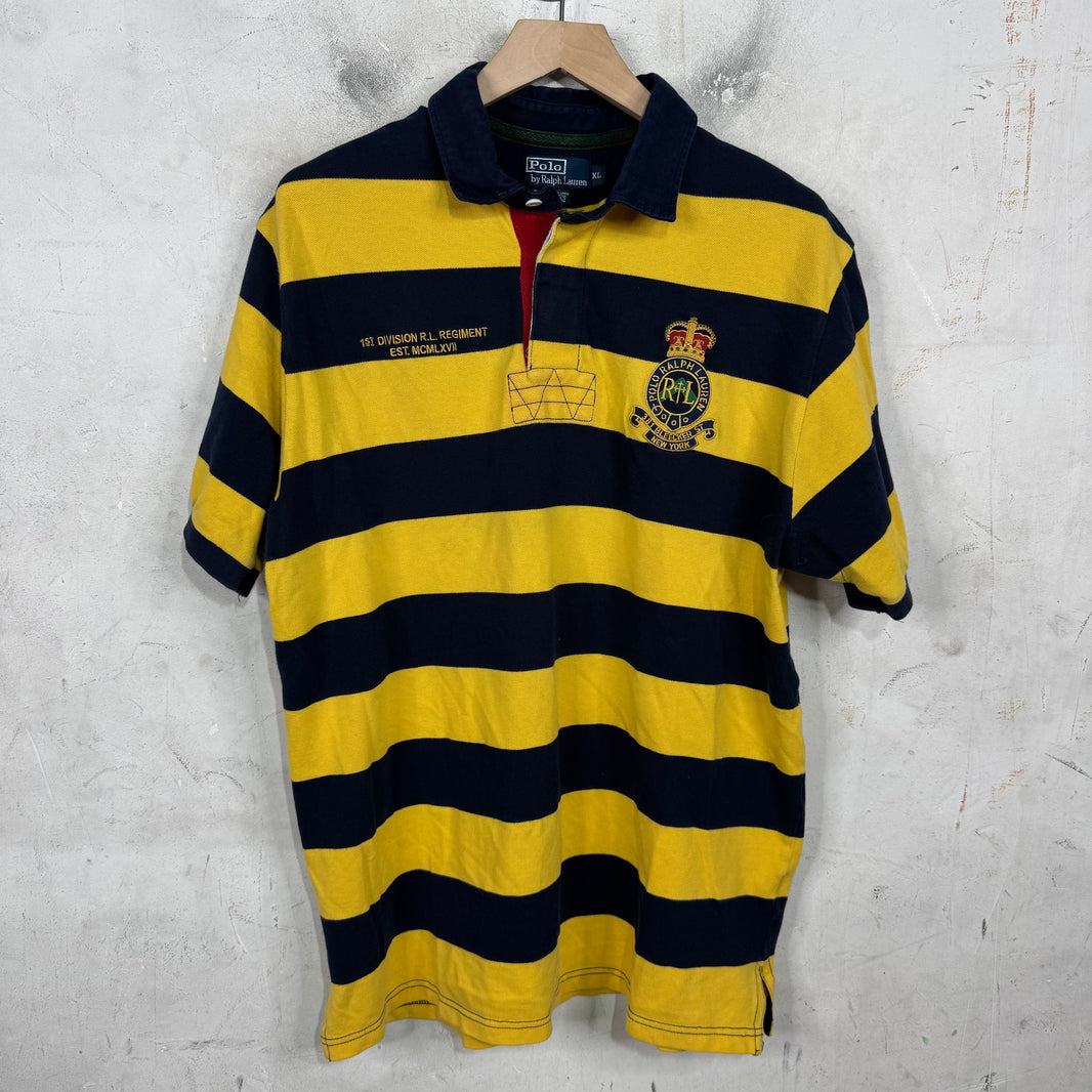 Ralph Lauren Navy/Yellow Crest Polo
