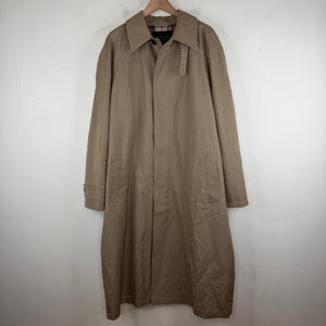 Balenciaga Garde Robe Tan Plaid Interior Trench Coat