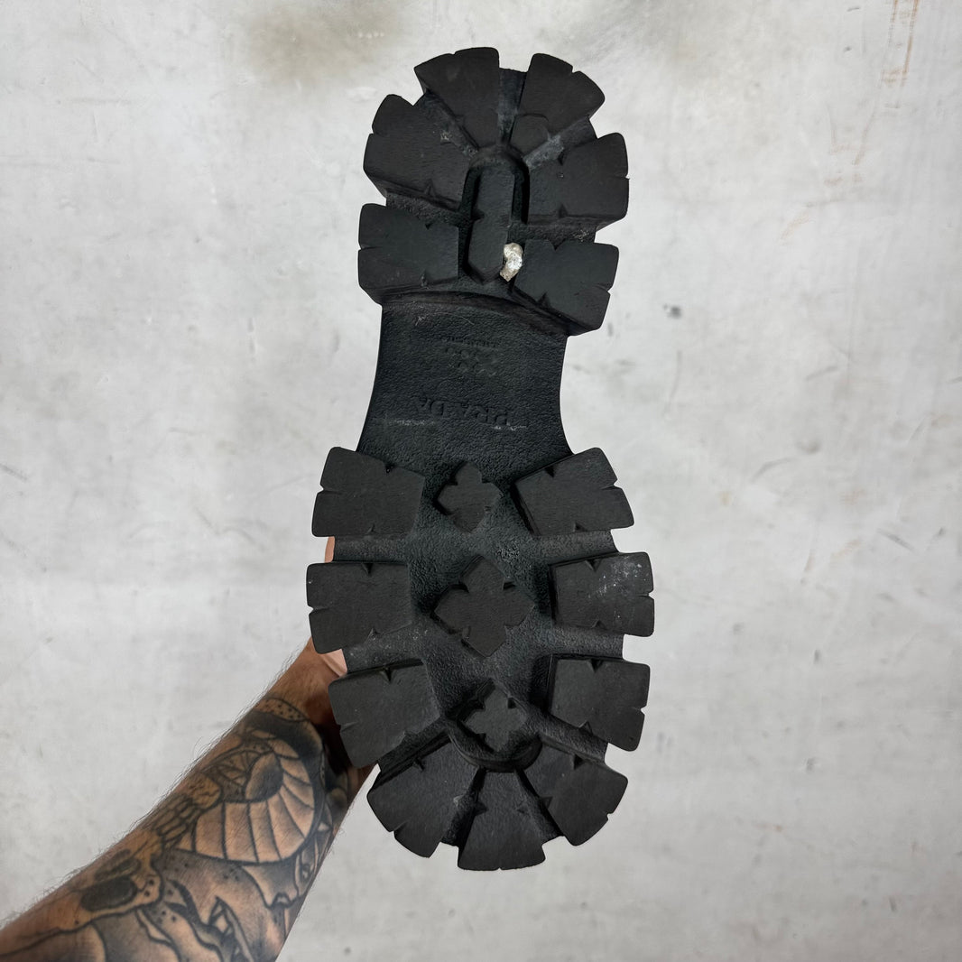 Prada Plaqued Monolith Loafers