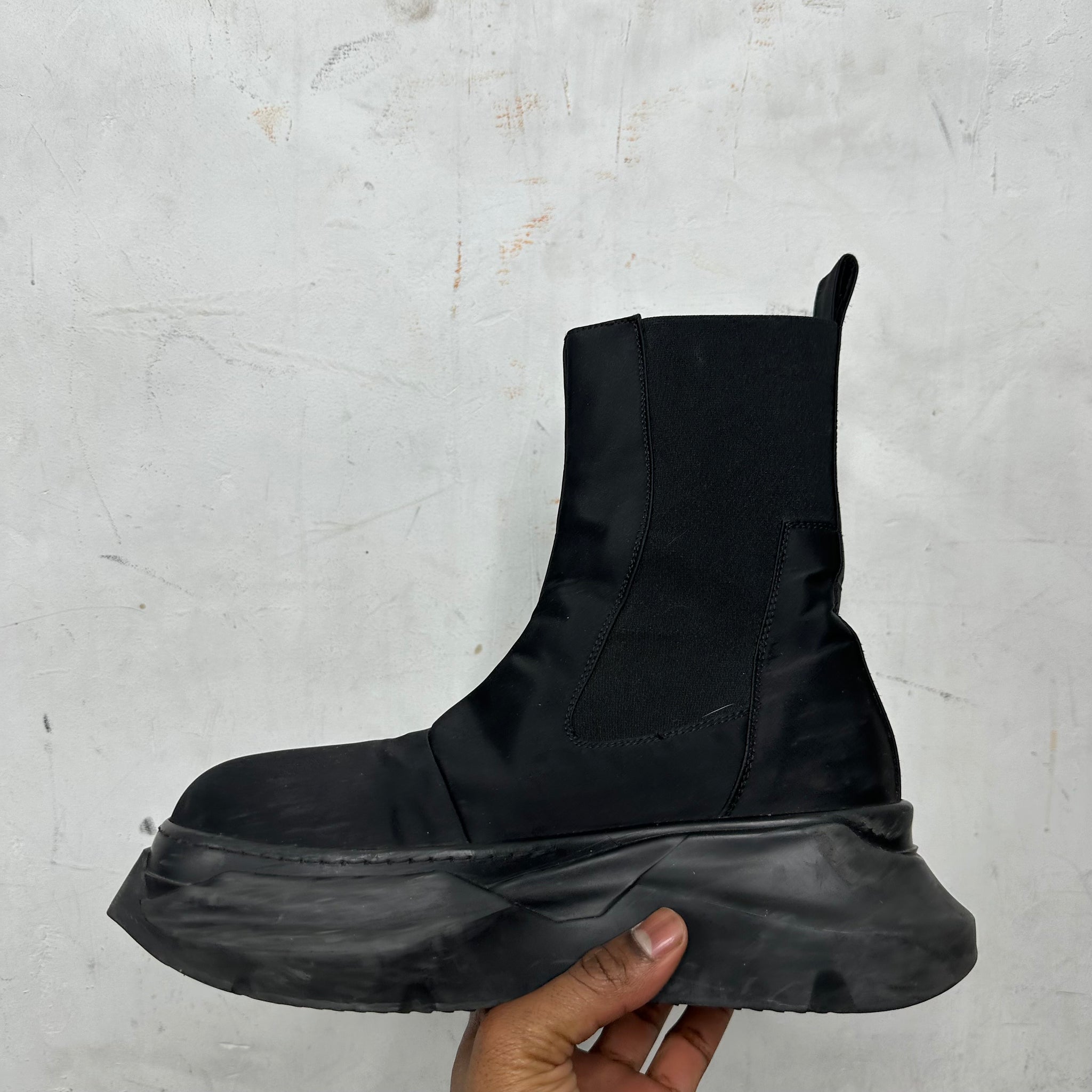 Rick Owens Black Abstract Boot