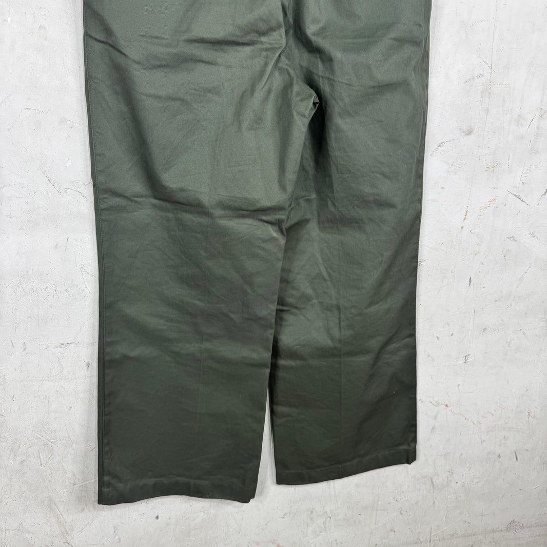 Acne Studios Olive Canvas Work Pants