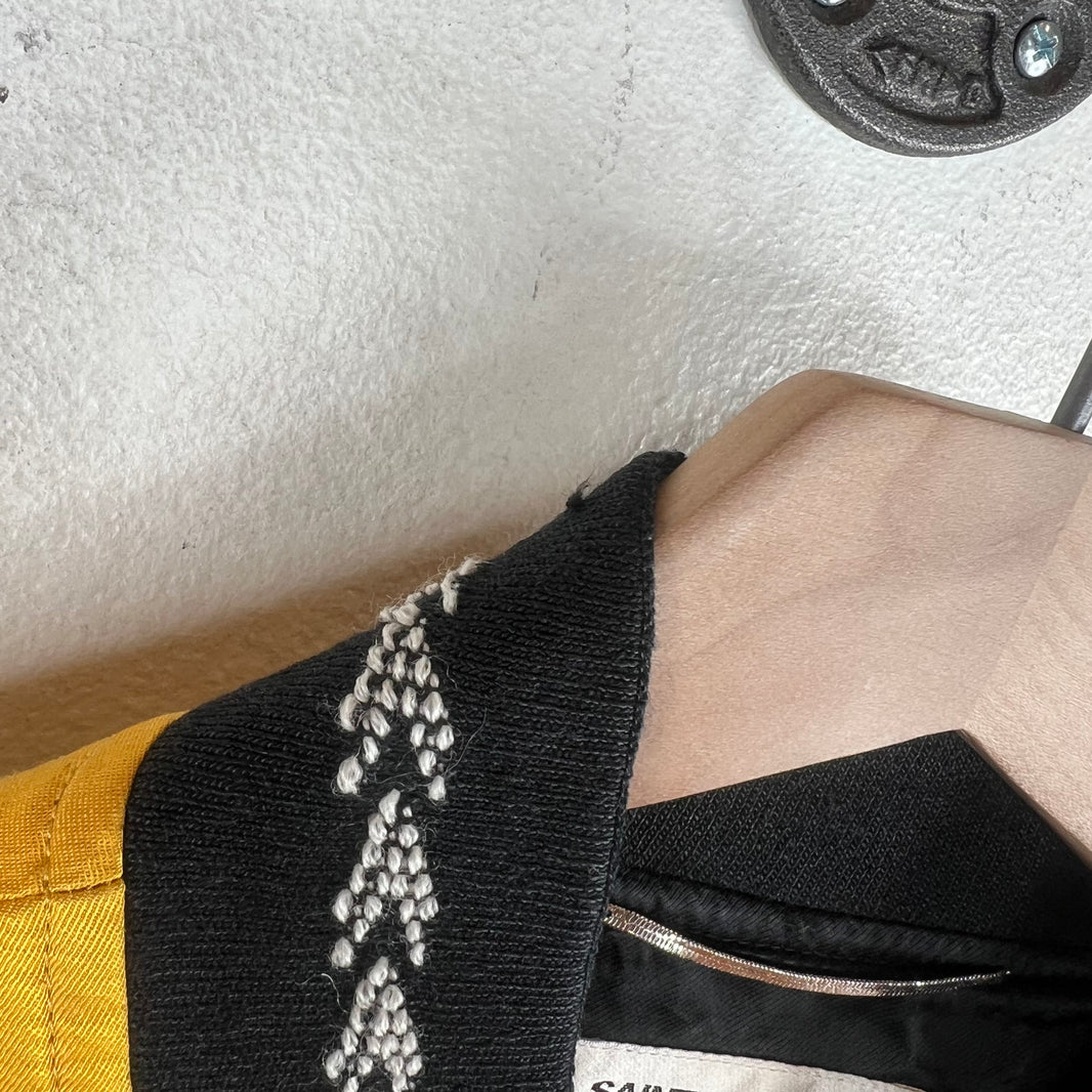Saint Laurent Yellow Embroidered Teddy Jacket