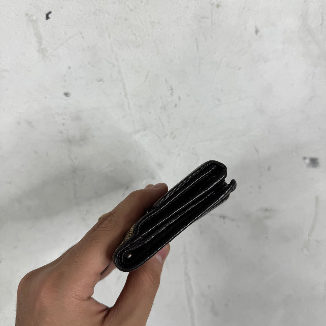 Gucci Bamboo Bifold Monogram Wallet