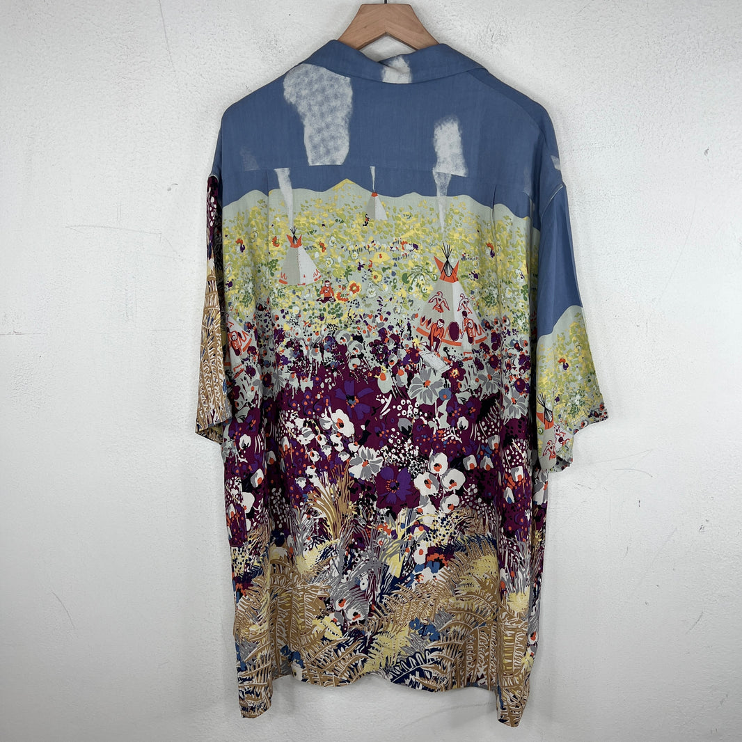 Kapital Floral Short Sleeve Button Up Shirt