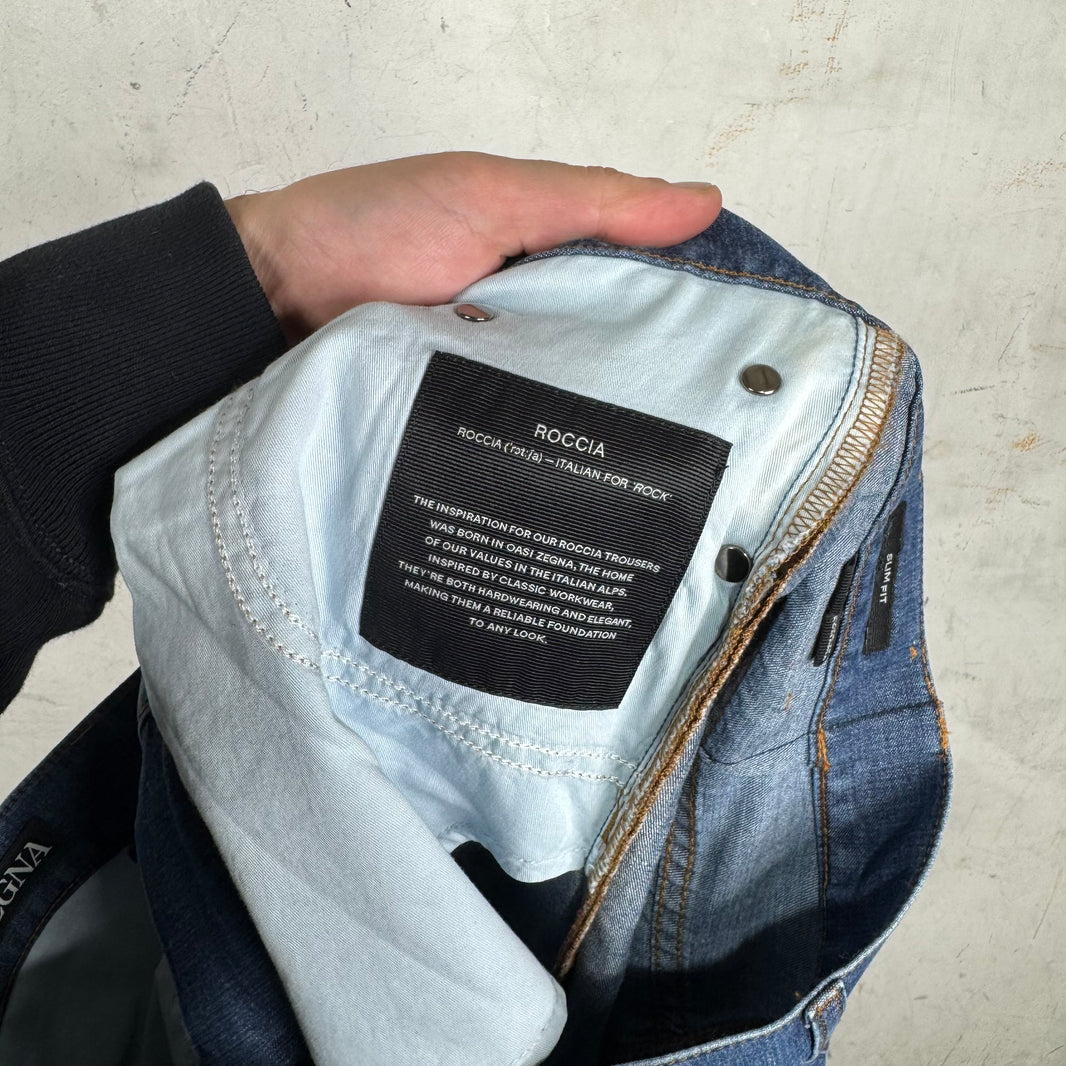 Zegna Medium Wash Lightweight Jeans